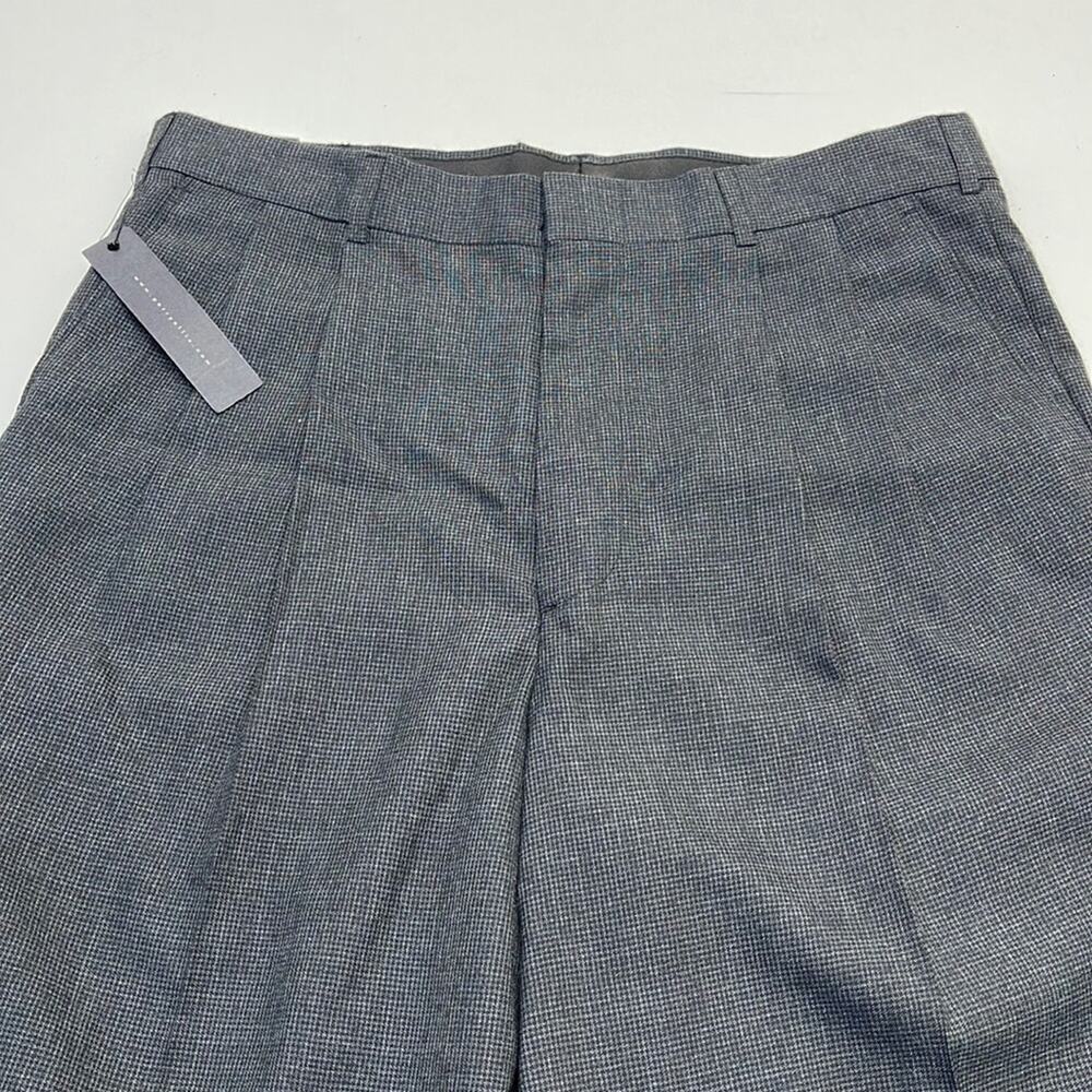 PERRY ELLIS PORTFOLIO Men’s 34 x 30 Gray Pleated Dress Pant